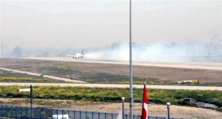 Fire engine cause emergency landing Turkish Airlines' plane - VIDEO