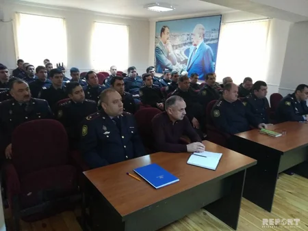 Siyəzən polisi Xocalı soyqırımı qurbanlarını anıb - FOTO