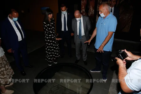 Anar Kərimov Bolnisi muzeyi və Marneuli Çay Evini ziyarət edib