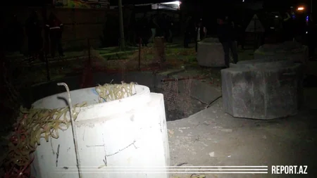 В Гяндже автомобиль упал в колодец, есть погибший и раненый