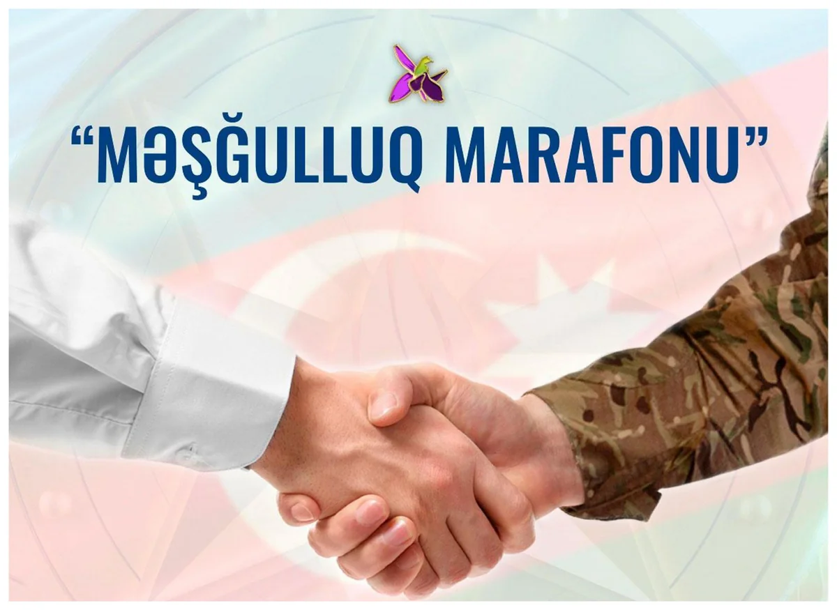 “Məşğulluq marafonu” üzrə 2 275 nəfər şəhid ailəsi üzvü və qazi işlə təmin olunub