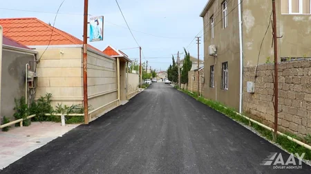 Bakıda şəhid Elmaz Hacıyev küçəsinin təmiri yekunlaşmaq üzrədir