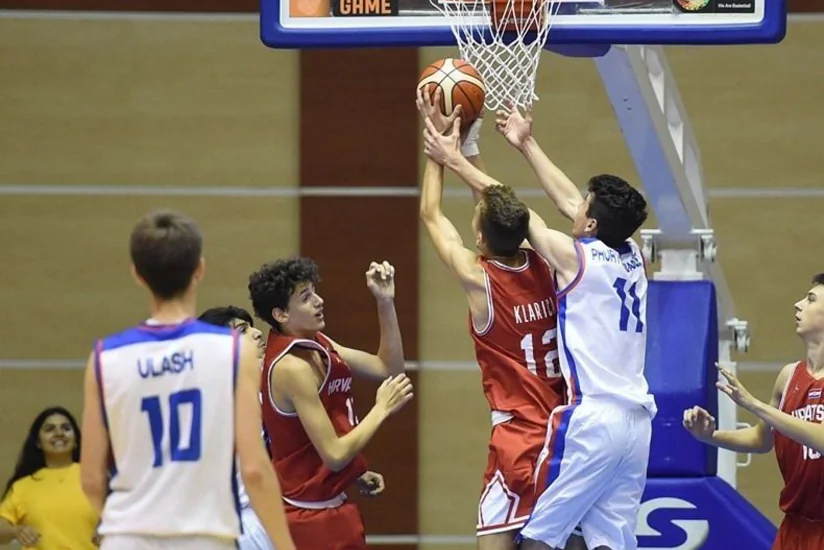EYOF: Basketbol üzrə Azərbaycan millisi Xorvatiya yığmasını məğlub edib