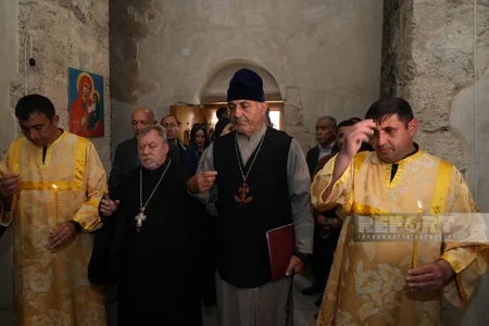Dini icmaların nümayəndələri Xudavəng monastırında dini ayinlər həyata keçiriblər