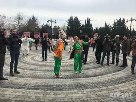 Bakıda Novruz şənliyinin baş məşqi keçirilir