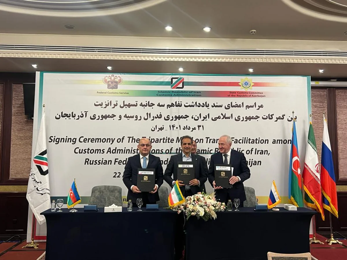 Customs services of Azerbaijan, Iran and Russia sign memo of understanding