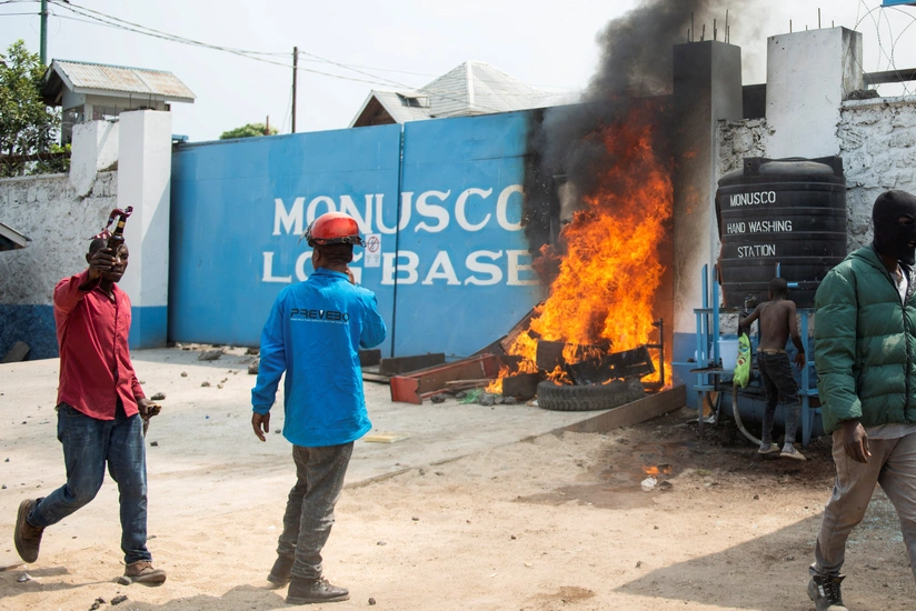 Protesters storm UN base in DR Congo