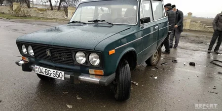 Bakı-Qazax yolunda avtomobil qəzası olub - FOTO