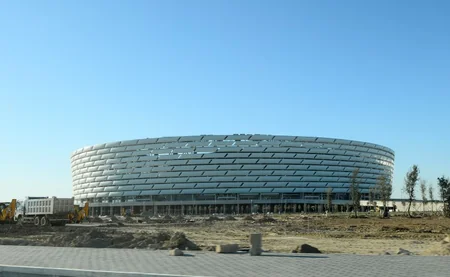 ​Prezident İlham Əliyev Bakı Olimpiya Stadionunda aparılan işlərin gedişi ilə tanış olub - FOTOLAR