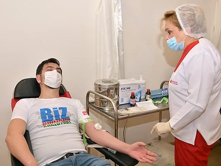 AFFA management attends blood donation campaign