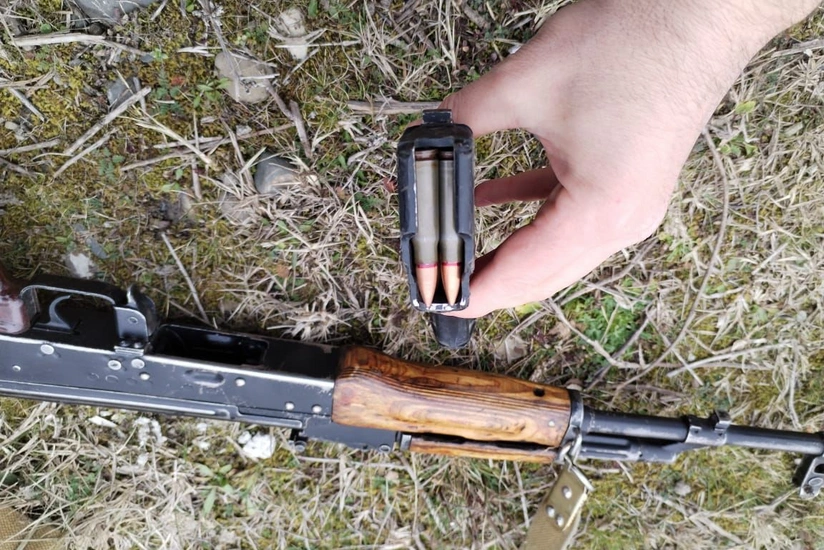 Ağdaşda avtomat aşkarlanıb