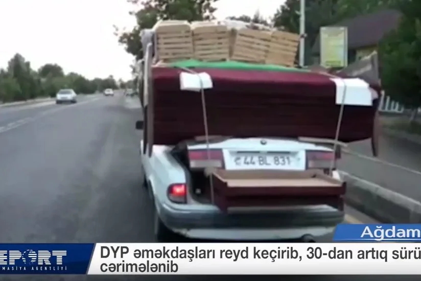 Рейд агдамской полиции: более 30 водителей оштрафованы - ВИДЕО