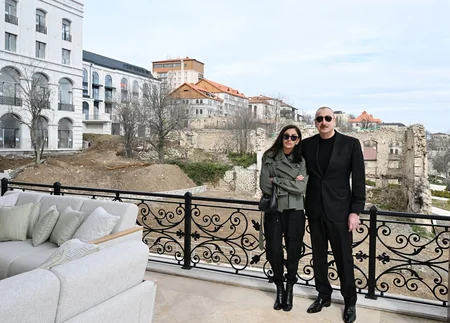 President Ilham Aliyev and First Lady Mehriban Aliyeva attend several openings and inspect construction work in Shusha