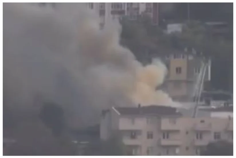 Fire engulfs factory storing chemicals in Istanbul