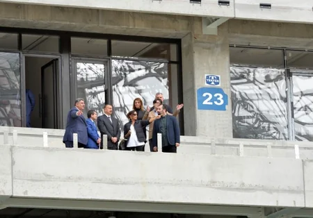 Azərbaycan prezidenti Bakı Olimpiya Stadionunda  tikinti işlərinin gedişi ilə tanış olub