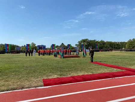 Ali Hərbi Məktəbdə növbəti buraxılış mərasimi keçirilib