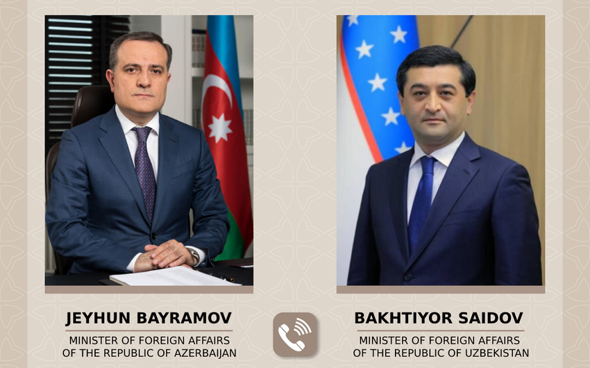 FMs of Azerbaijan, Uzbekistan speak on phone