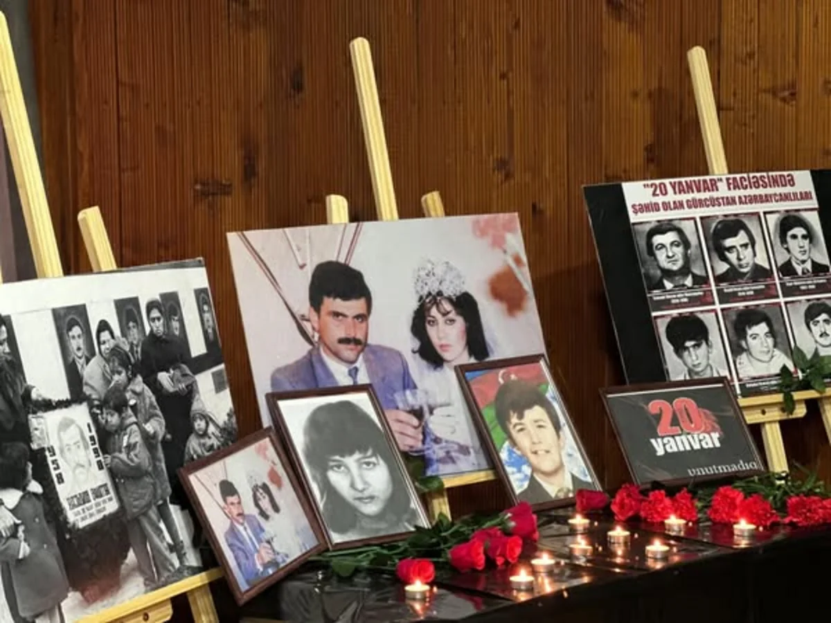 Gürcüstanın bölgələrində 20 Yanvar şəhidlərinin xatirəsi yad edilib