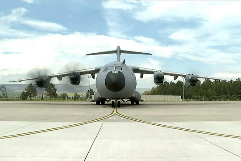 Turkish evacuation plane shot while landing in Sudan