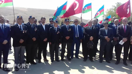 Şamaxıda Türk şəhidliyi abidəsinin əsaslı təmirdən sonra açılışı olub - FOTO