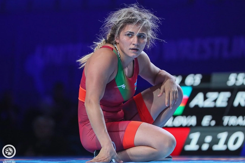 Азербайджанская борчиха стала второй в Европе