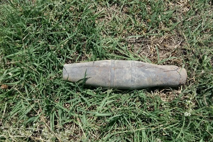 Samuxda 1 ədəd top mərmisi tapılıb