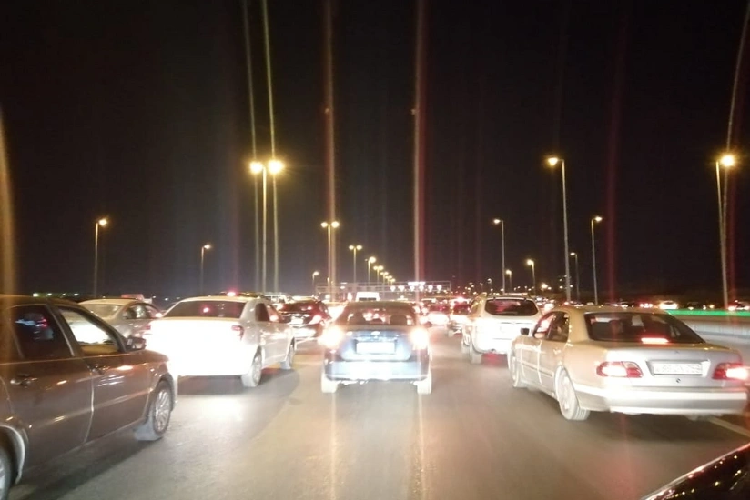 Bakıda yol qəzası tıxaca səbəb olub