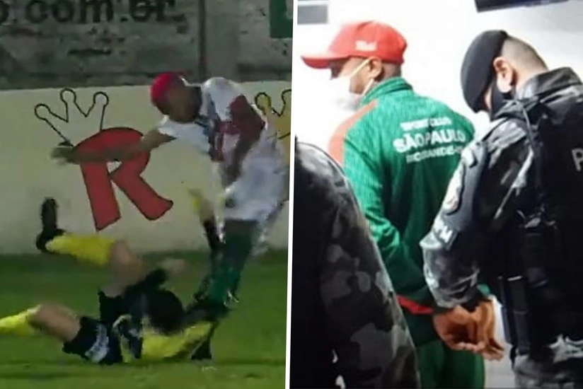 Braziliyada hakimi döyən müdafiəçi futboldan kənarlaşdırılıb