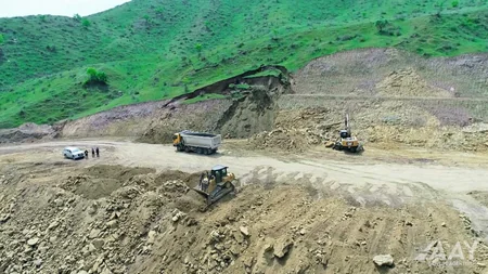 Qubadlı-Eyvazlı avtomobil yolunun tikintisi davam etdirilir