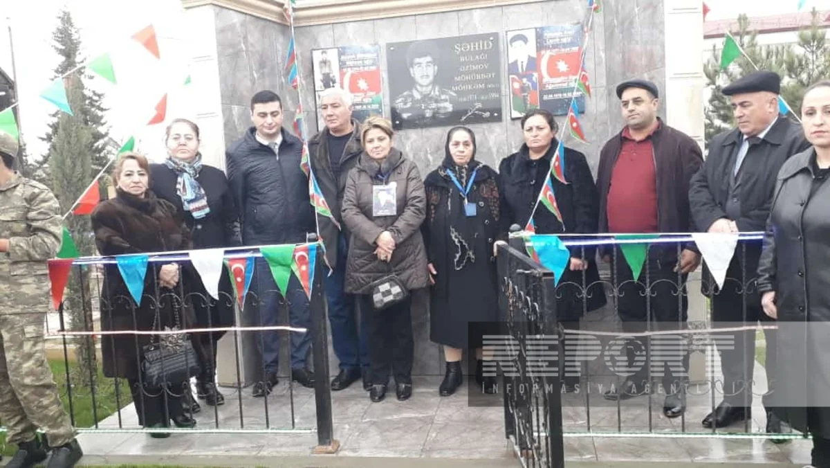 Kürdəmirdə şəhid bulağının açılışı olub