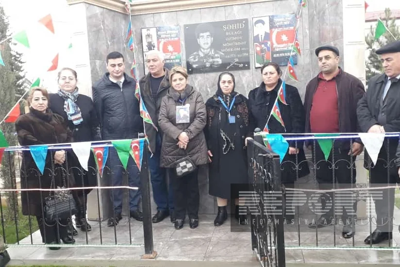Kürdəmirdə şəhid bulağının açılışı olub