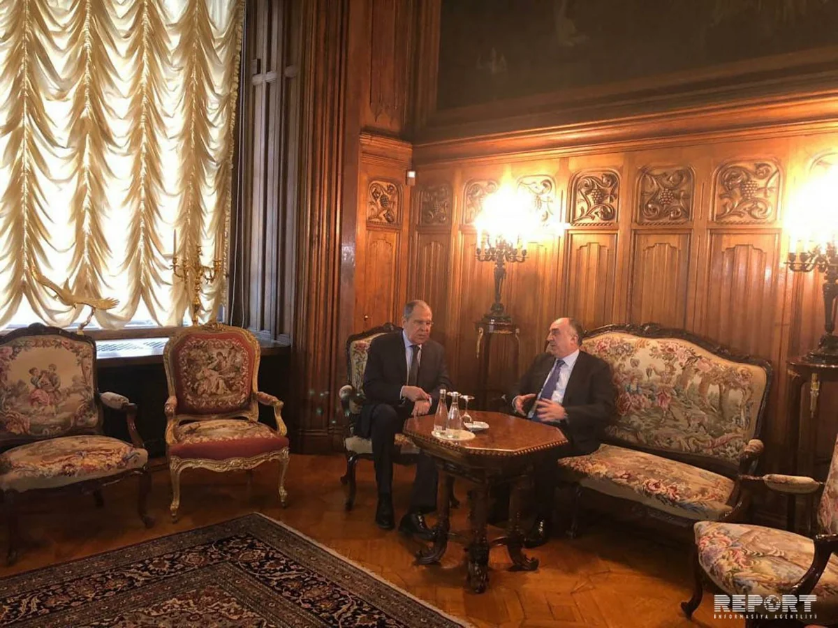 XİN Elmar Məmmədyarov - Sergey Lavrov görüşü ilə bağlı məlumat yayıb