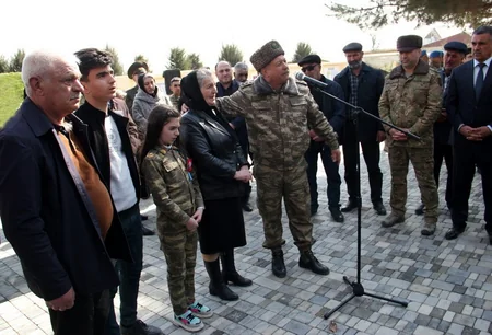 Yeni Xocavənd qəsəbəsində şəhidlərin xatirəsi yad edildi