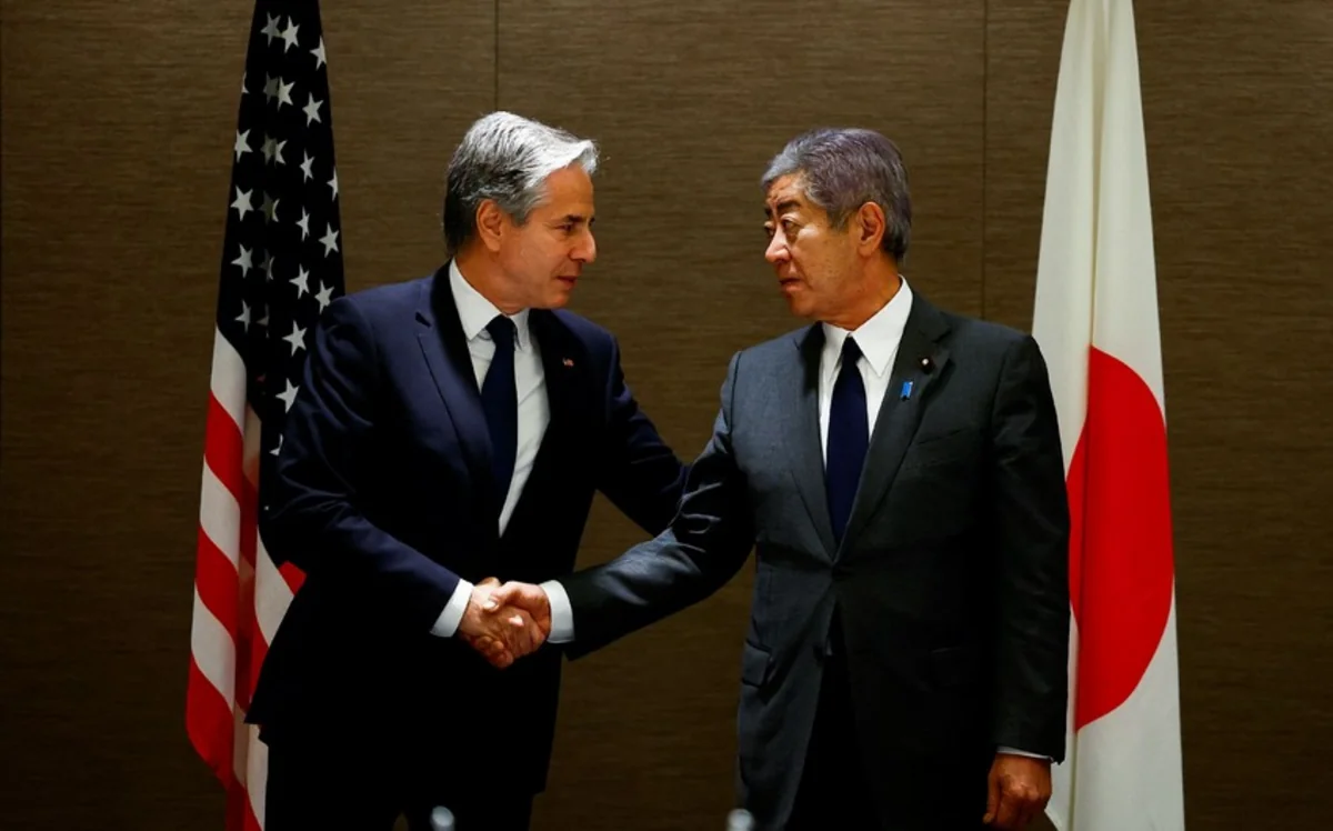 Japan, US top diplomats agree to work closely to enhance alliance