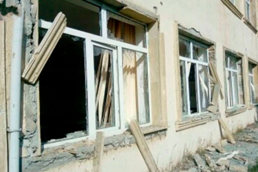 Armenia targets school building in Aghdam