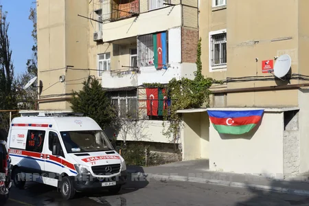 Vətən müharibəsində şəhid olan təcili yardım sürücüsünün xatirə lövhəsinin açılışı olub