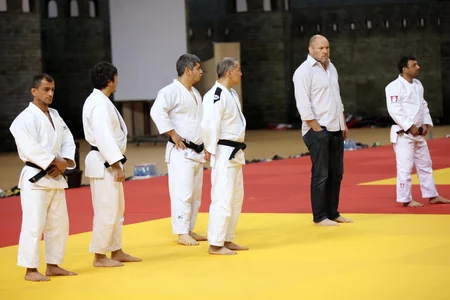 İlham Zəkiyev Azərbaycan cüdo millisi ilə birgə məşqə çıxıb