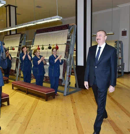 President Ilham Aliyev attended opening of Gabala branch of Azerkhalcha OJSC