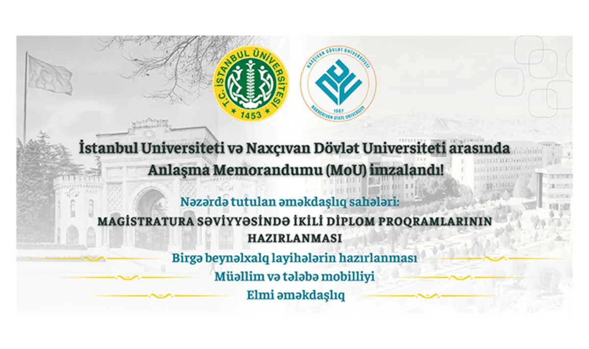NDU İstanbul Universiteti ilə əməkdaşlıq edəcək