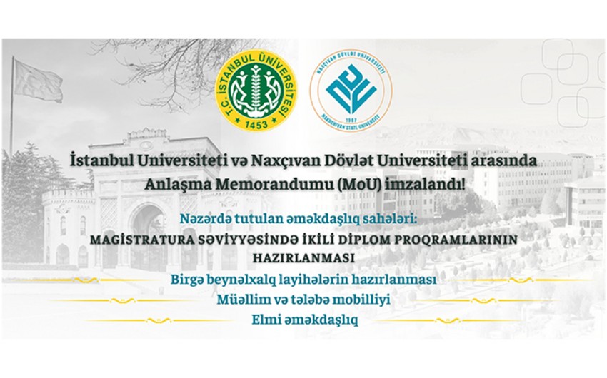 Azerbaijan's Nakhchivan State University to collaborate with Istanbul University