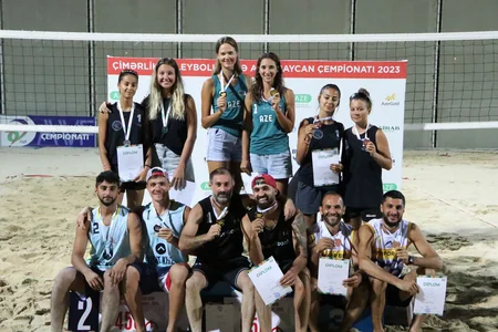 Çimərlik voleybolu üzrə Azərbaycan çempionatının qalibləri müəyyənləşib