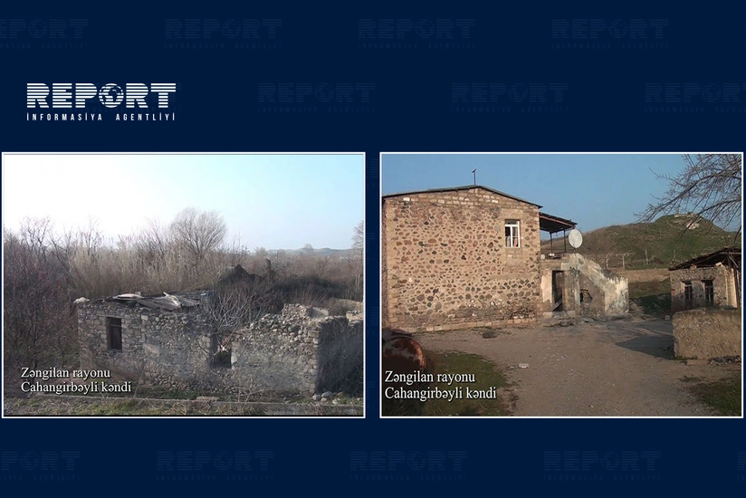 Footage from Jahangirbayli village of Zangilan region