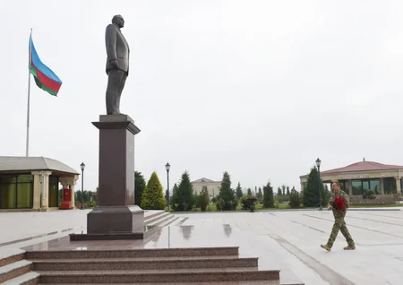 President Ilham Aliyev arrived in Fuzuli district for visit
