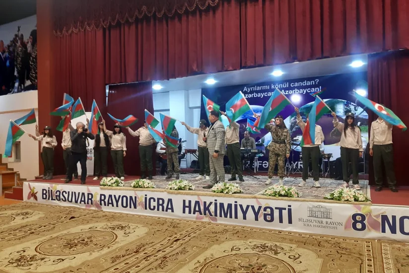 Biləsuvar və İmişlidə Zəfər Günü qeyd edilib