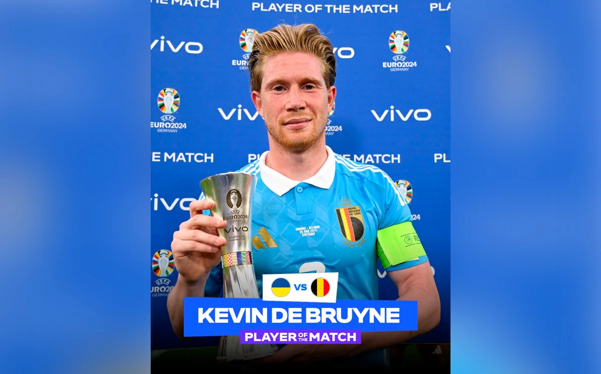 Назван лучший игрок матча Украина-Бельгия