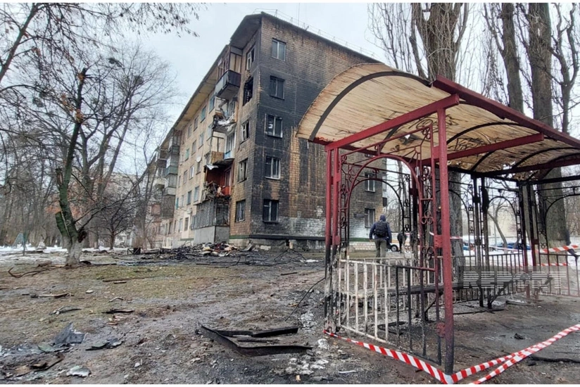 Kiyev şəhəri yenidən kütləvi raket hücumuna məruz qalıb