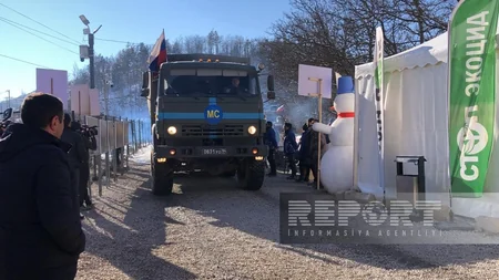 Сегодня по дороге Ханкенди-Лачын беспрепятственно проехали 22 автомобиля миротворцев