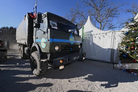 Conditions created on Khankandi-Lachin road for unhindered passage of Russian peacekeepers' vehicle