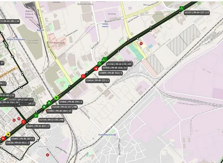 Bakıda avtobusların hərəkət intervallarında gecikmələr müşahidə olunur