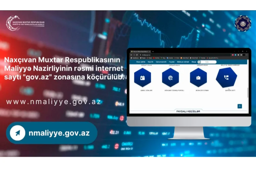 Naxçıvan MR-da Maliyyə Nazirliyinin saytı AzStateNet şəbəkəsinə köçürülüb